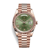 THE DATE - Olive - Leclerc Watches
