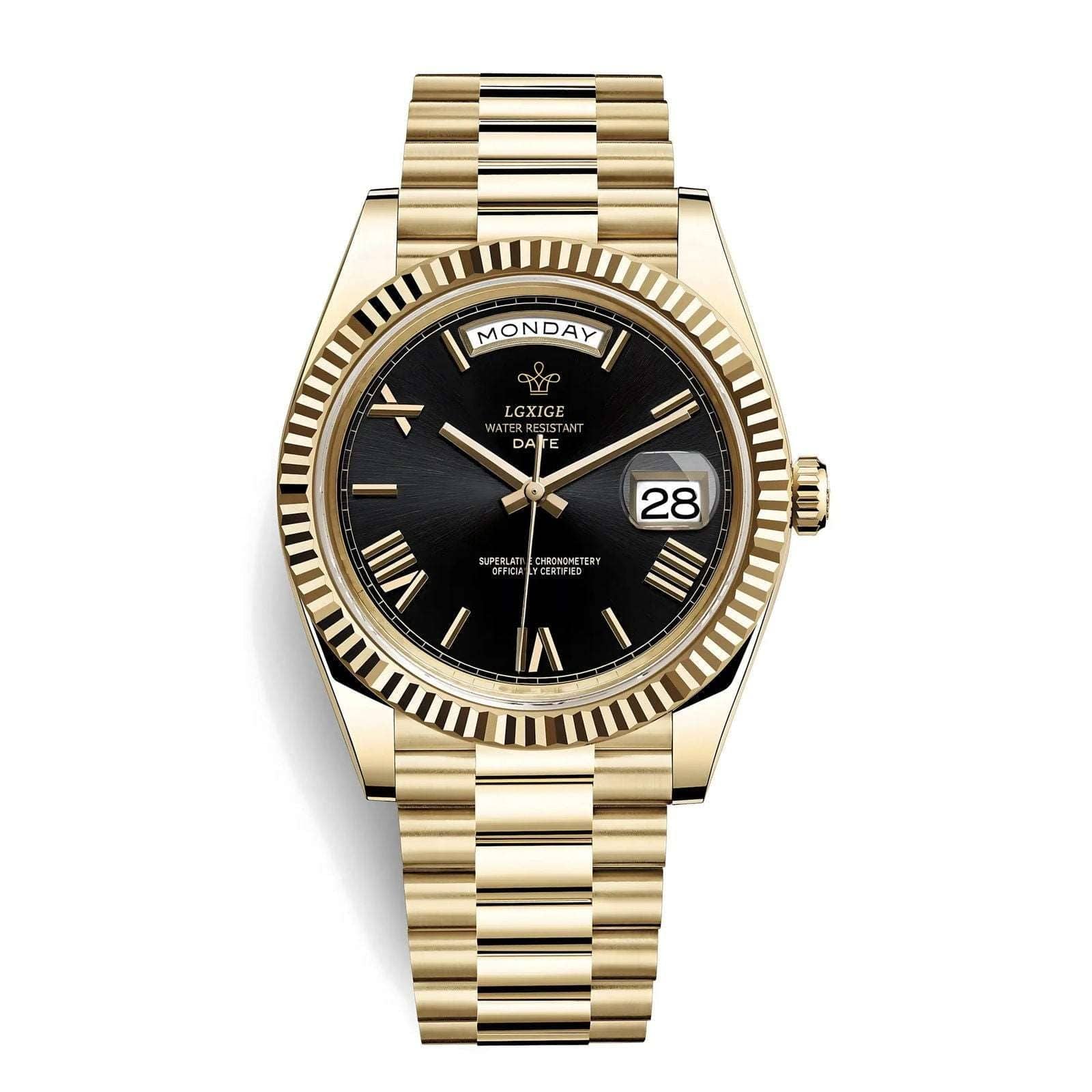 THE DATE - Eclipse Noir - Leclerc Watches