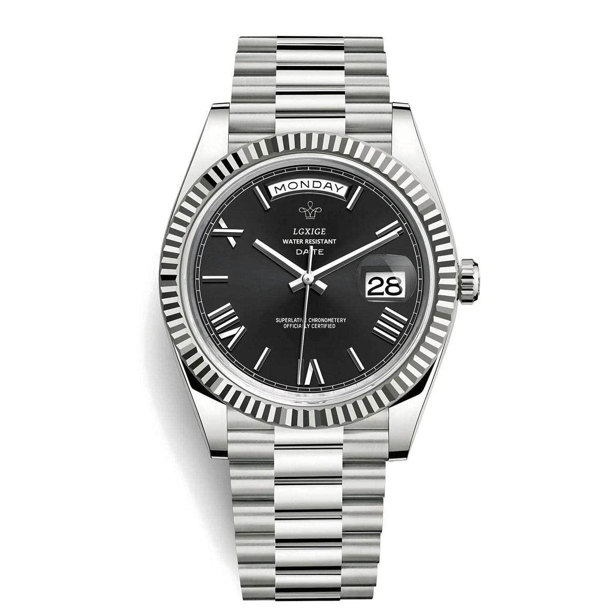THE DATE - Eclipse Noir - Leclerc Watches