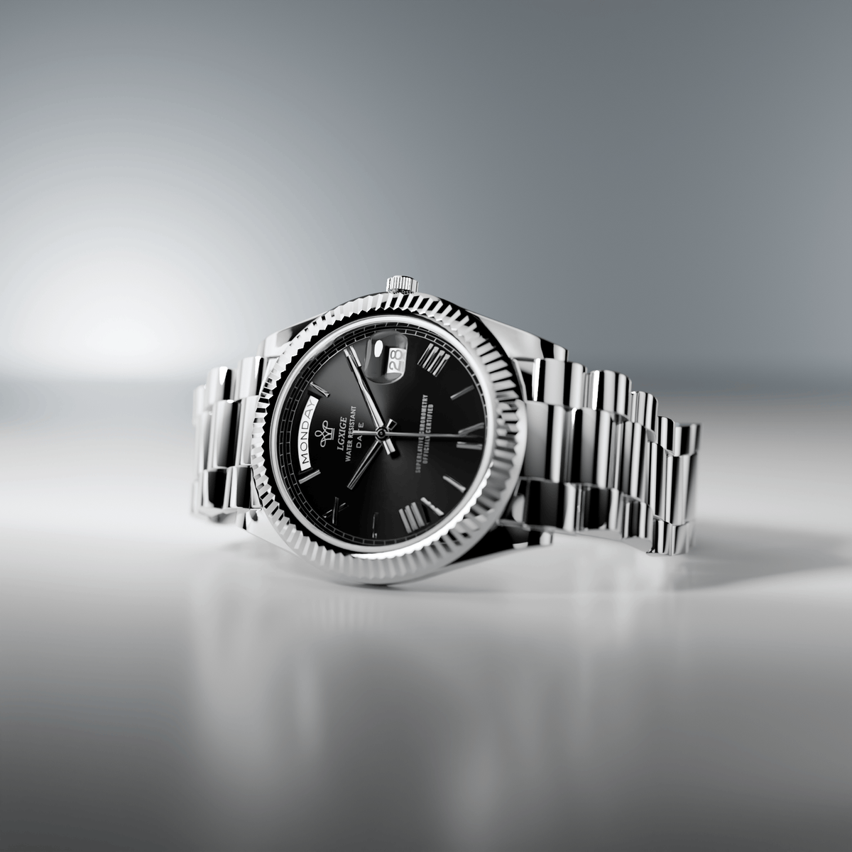 THE DATE - Eclipse Noir - Leclerc Watches