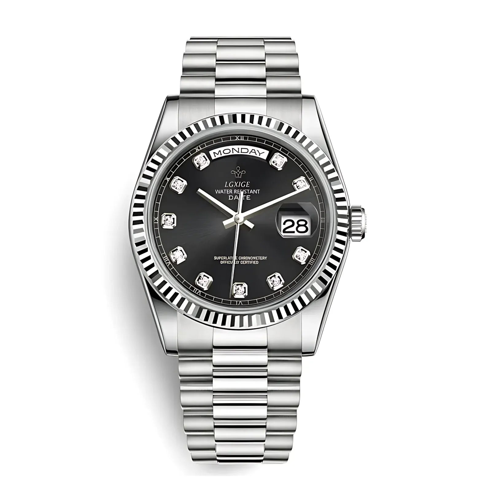 THE DATE JEWELS - Obsidian - Leclerc Watches