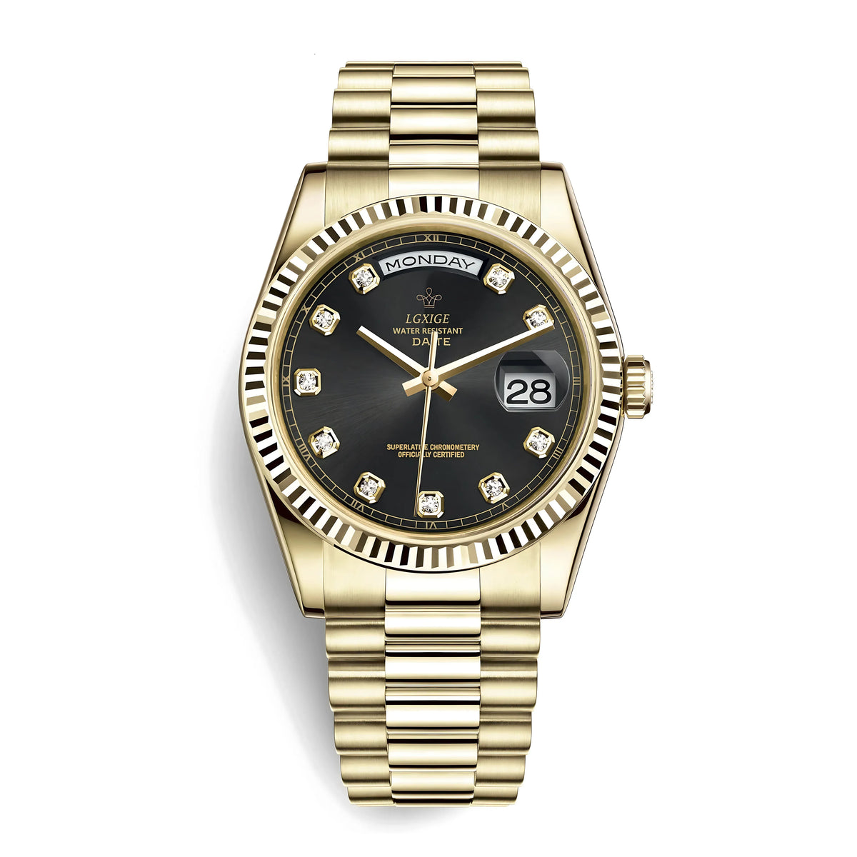 THE DATE JEWELS - Obsidian - Leclerc Watches