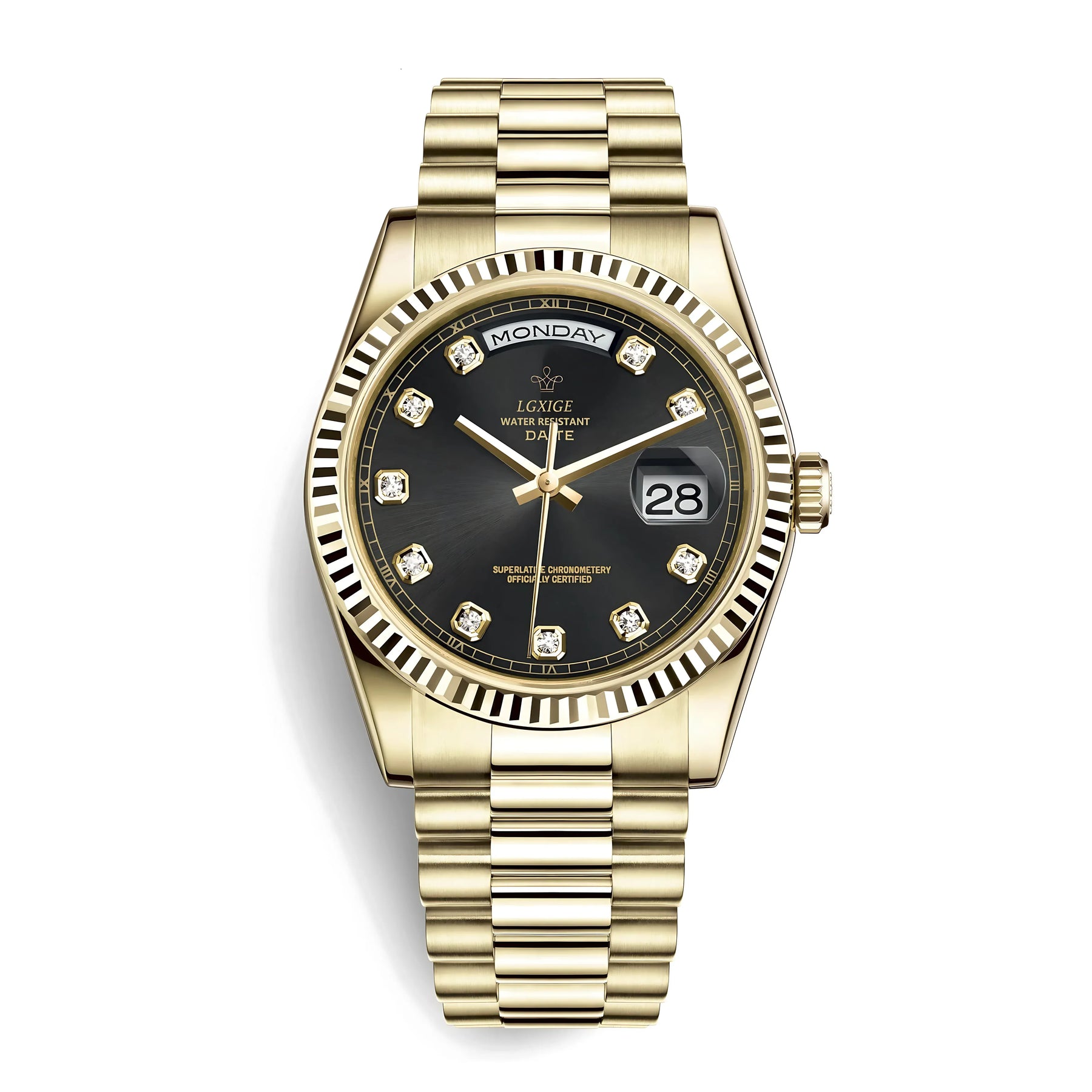 THE DATE JEWELS - Obsidian - Leclerc Watches